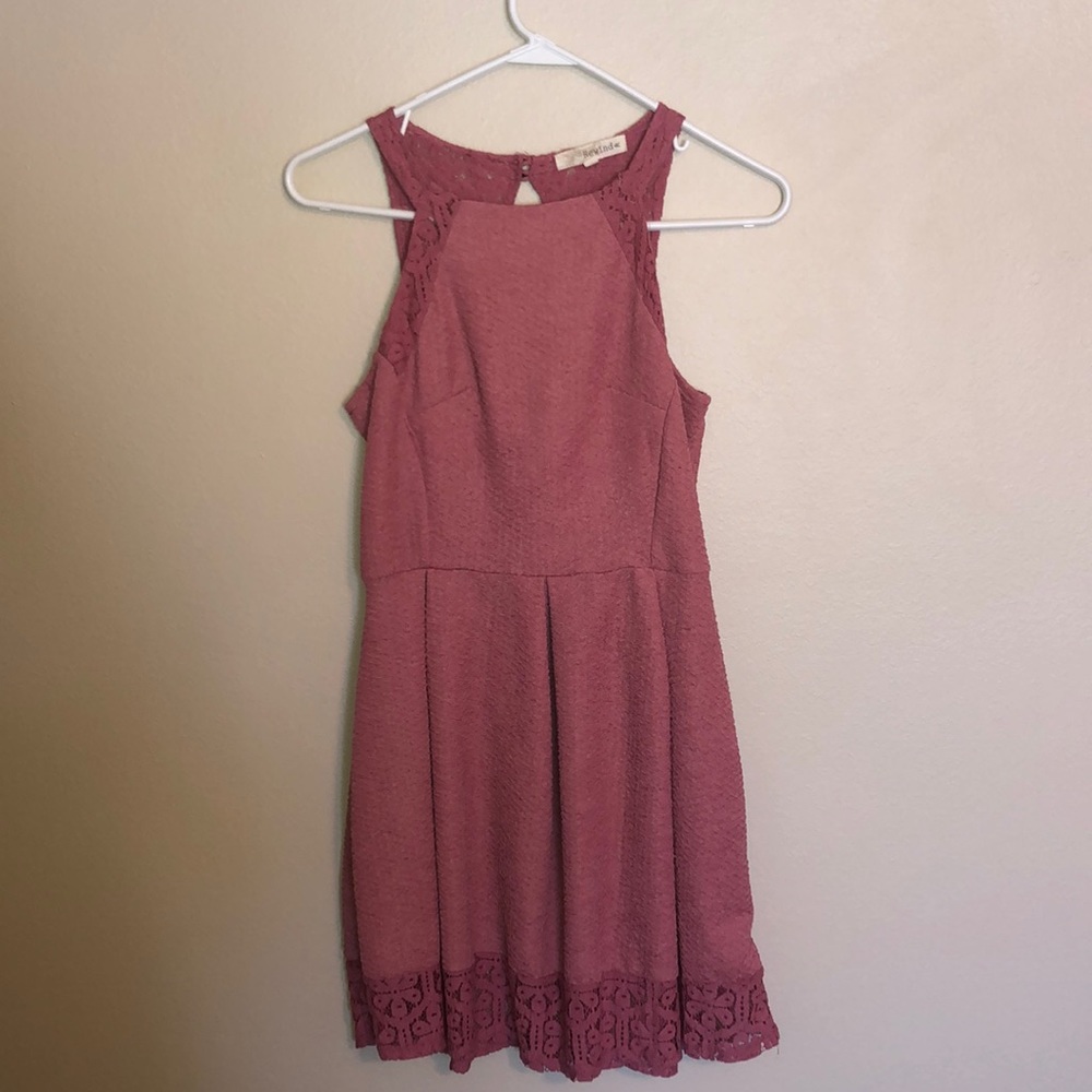 High neck dress